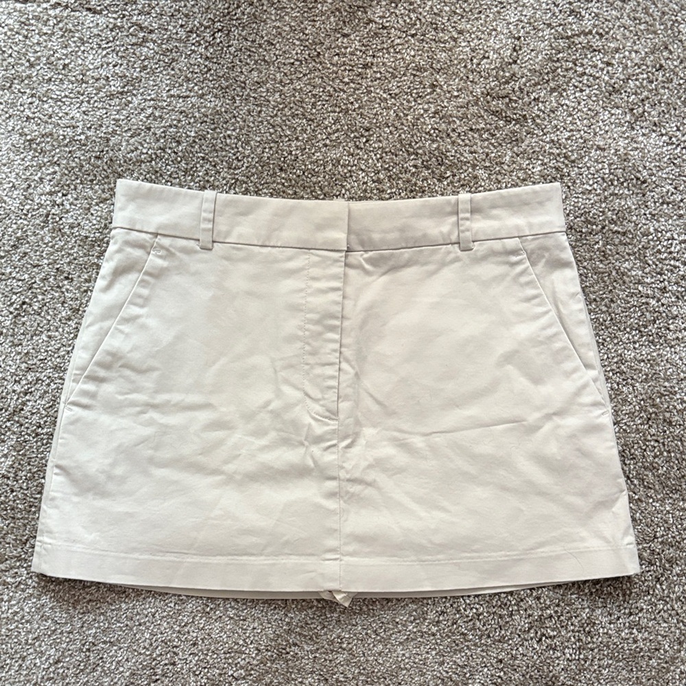 Abercrombie & Fitch Cream Mini Skirt
